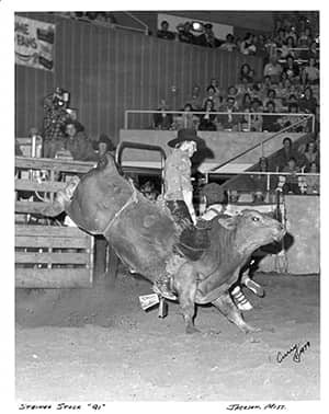 Andy Taylor bull riding Steiner Stock 1991 Jackson Miss