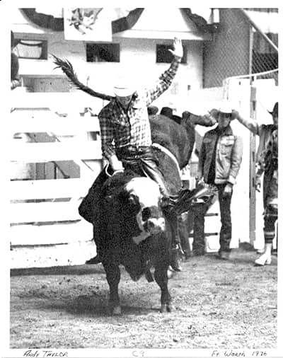 C9 bull riding Andy Taylor Fort Worth 1976